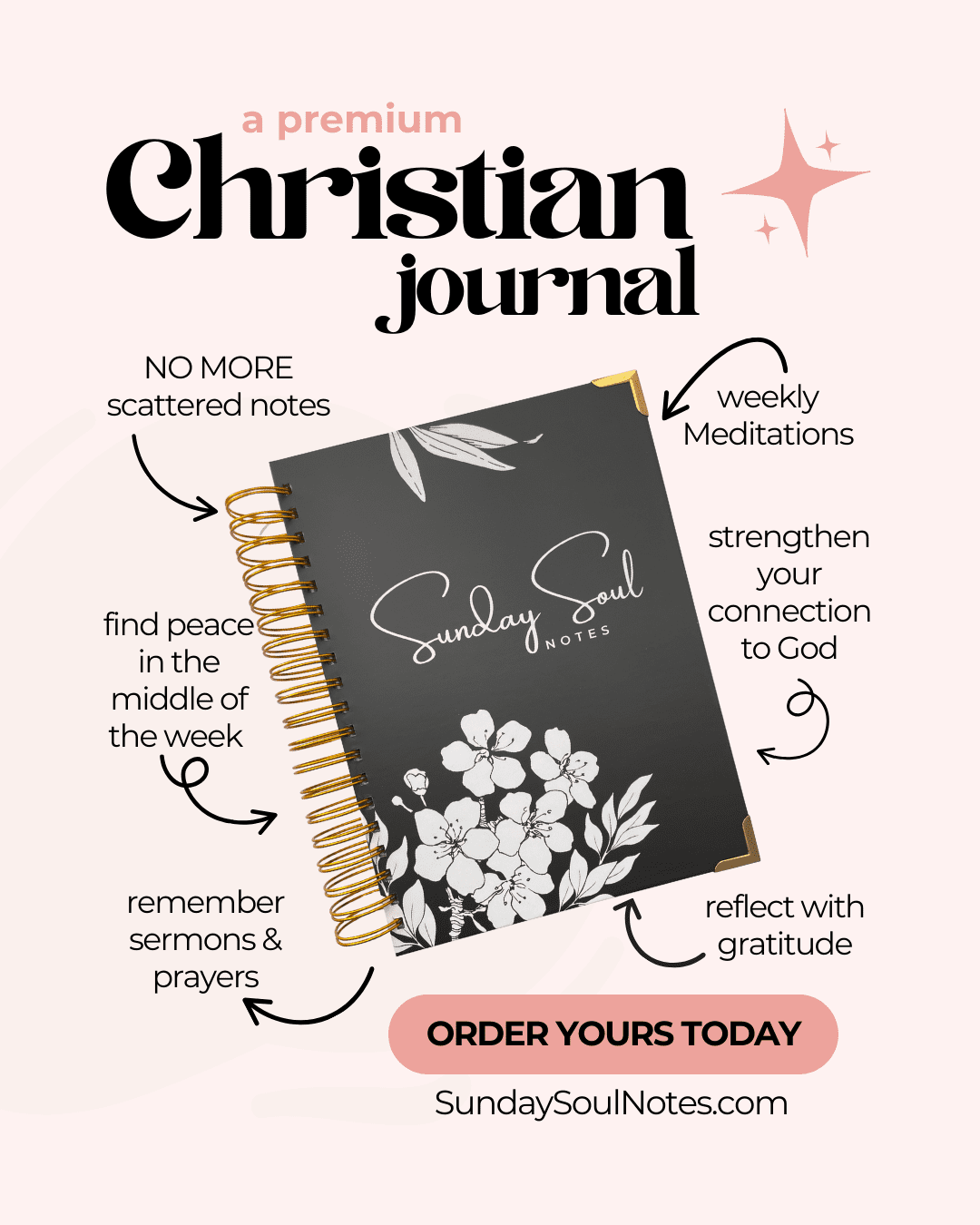 Premium Christian Journal 1 - Sunday Soul Notes