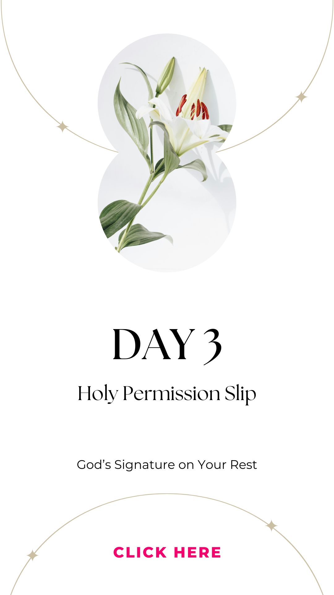 Day 3 Holy Permission Slip